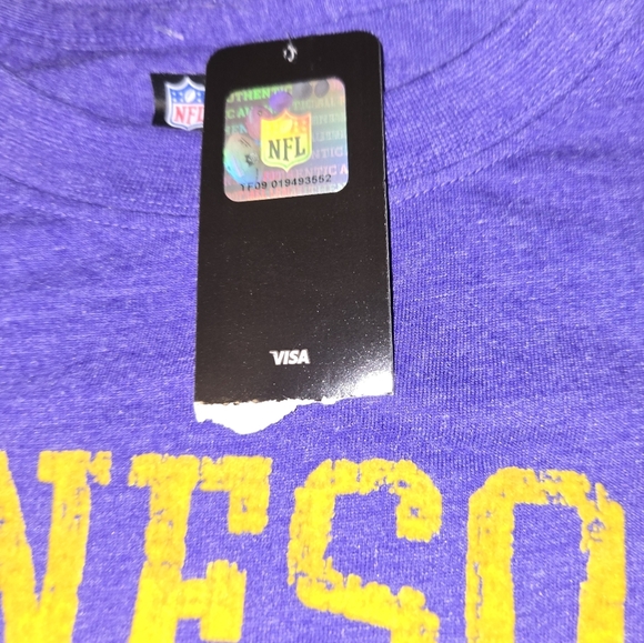 Minnesota Vikings NFL Team Apparel T-Shirt Men's Size Large New, Tags Riped - Picture 3 of 6